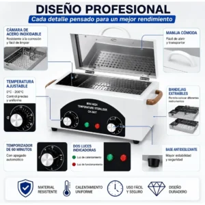 Esterilizador Quirúrgico Alta Temp Temporizado - Imagen 5