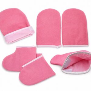 Guantes y Botines de Parafina para Manos y Pies | Set Reutilizable para Spa