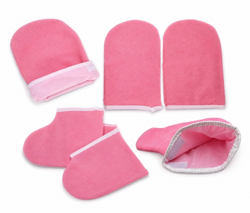 Guantes y Botines de Parafina para Manos y Pies | Set Reutilizable para Spa