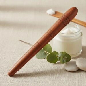 Palo de Reflexología de Madera para Acupresión, Masaje Tailandés y Facial Profesional